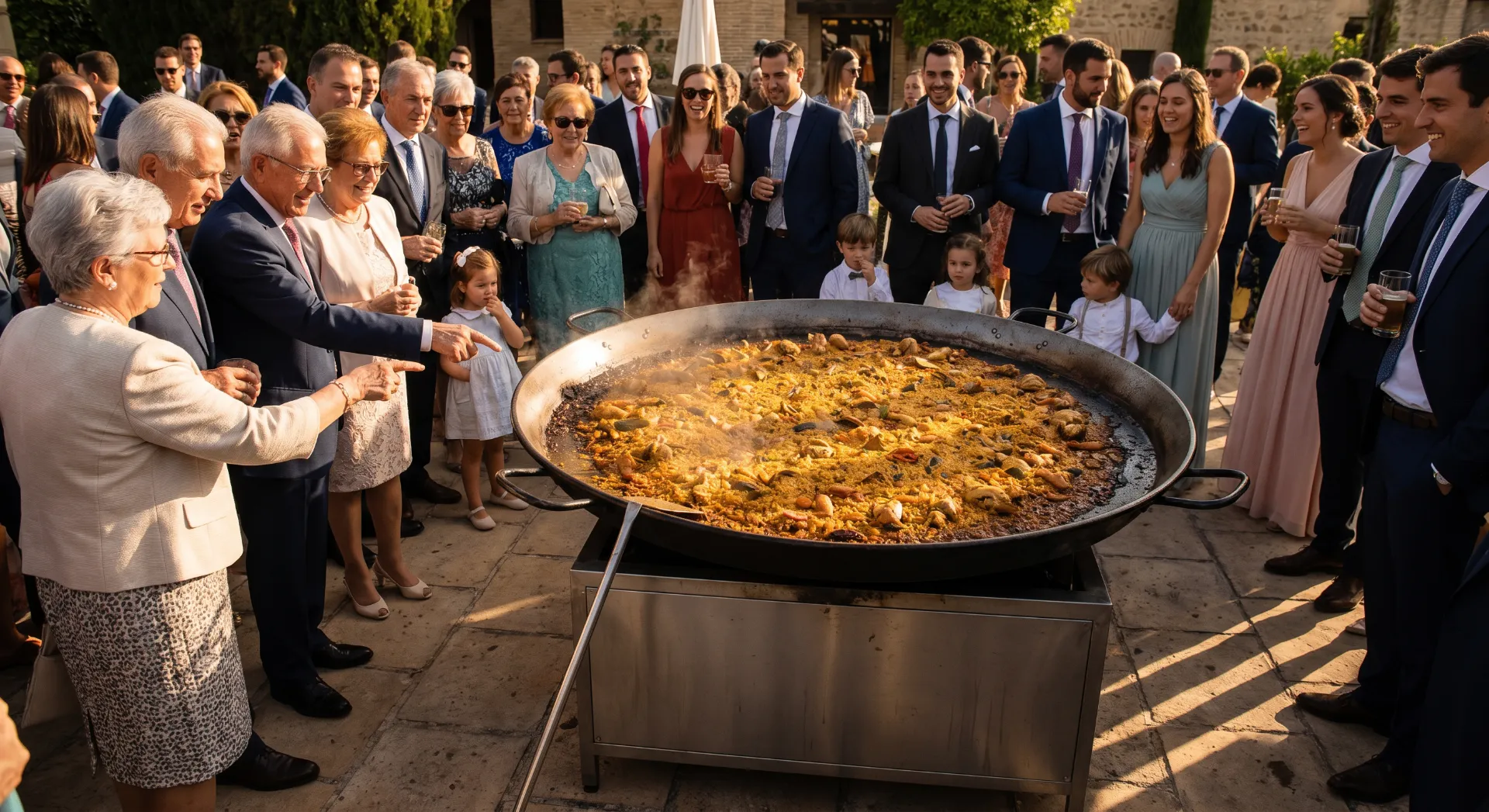 Celebraciones Privadas con Paella Gigante — servicio de catering de paellas gigantes de grandes dimensiones
